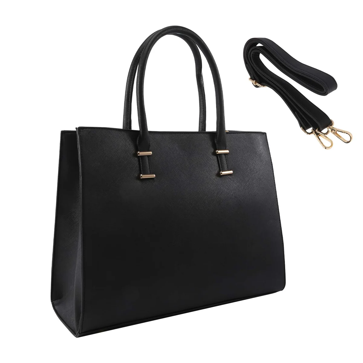 Laptop Bag Women 15.6-Inch Computer Work Handbag Leather Handbag Business Office Bag