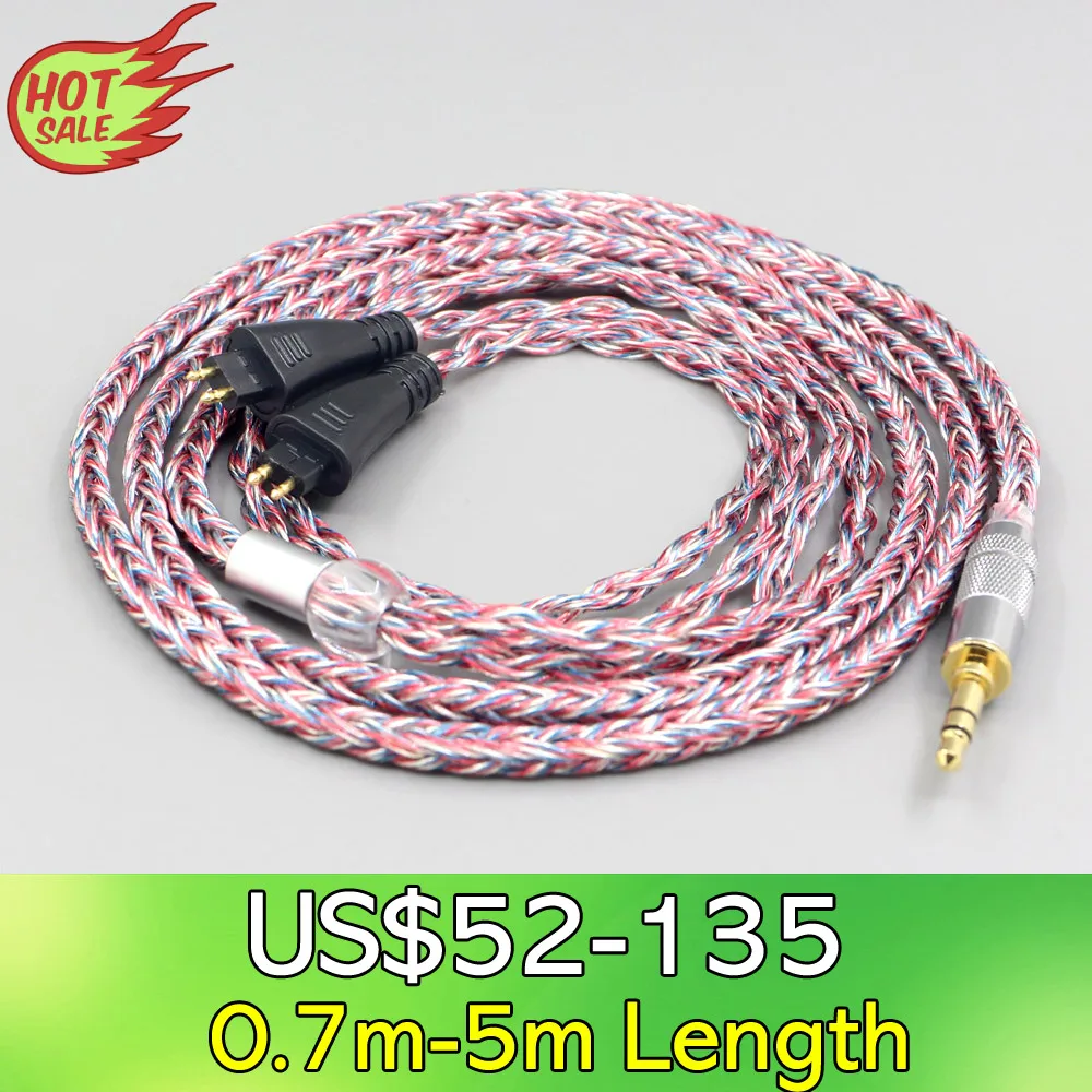 

16 Core Silver OCC OFC Mixed Braided Cable For FOSTEX TH900 MKII MK2 TH-909 TR-X00 TH-600 Earphone headphone LN007570