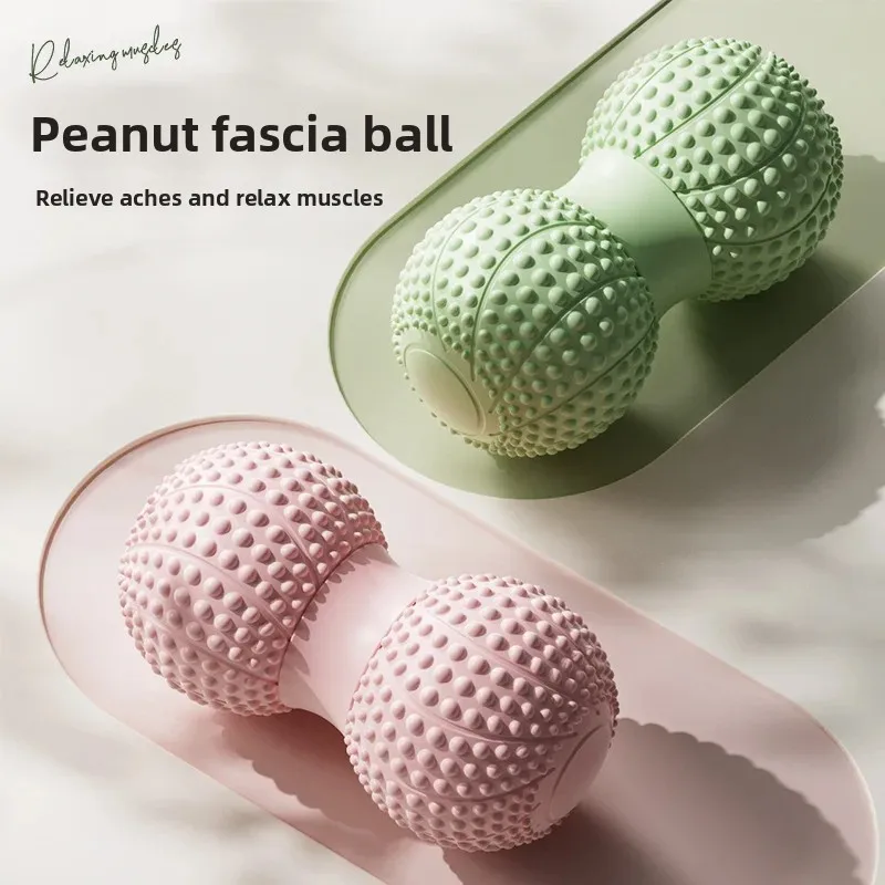 

Fascia Peanut Ball Foot Massage Spinal Muscle Relaxation Dual Ball Gluteal, Back, and Leg Acupoint Stimulation Yoga Massage Ball