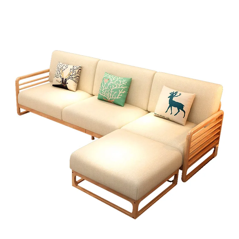 

Hotel Italian Sofas Modern Leisure Homestay Lounge Minimalist Sofas Comfortable Wood Furniture Divano MHSF