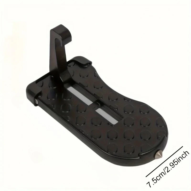 1 Aluminum Alloy Car Door Foot Pedal Assist Hook Top, Foldable Roof Rack Door Step, Easy Access to the Car Roof, Universal Car M