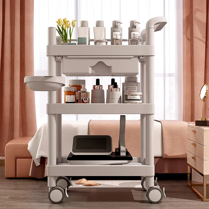 

Auxiliary Cart Organizer Bar Trolleys Aesthetics Hairdresser Trolley Salon Serving Beauty Furniture Commercial Tool Cart