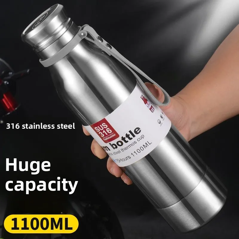 

Large Capaci Stainl Steel 36 Outdoor Sports Travel Thermal Cup Full Steel Water Bottle Busin Gifts Portable Bla Cup