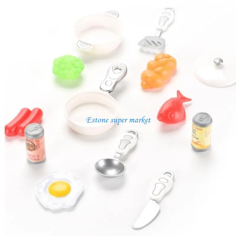 Ensemble jouets cuisine 090B, petit ensemble jeu cuisine avec son lumière réalistes, pour évier jeu, avec