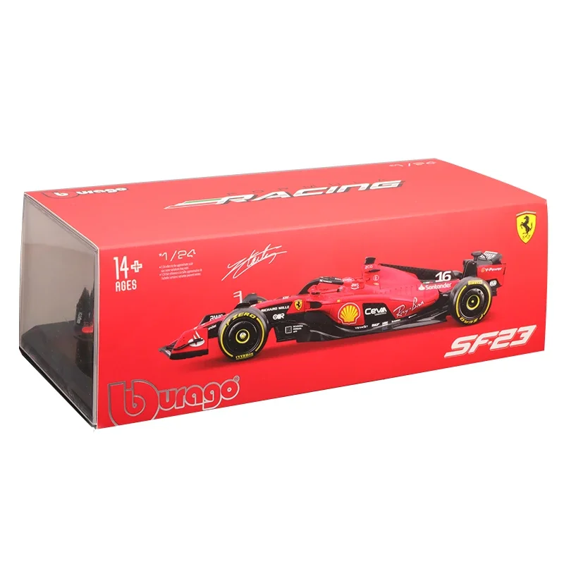 Bburago 1:24 Scuderia Ferrari Team SF23 2023 F1 Racing Alloy Car Model  #16 Charles Leclerc #55 Carlos Sainz Formula Diecast Toy