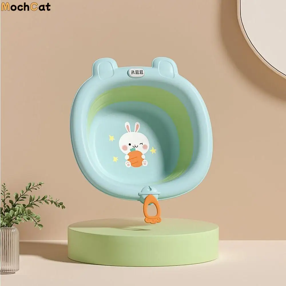 

Cartoon Cute Baby Care Product Baby Stuff Kids Bathtub Household Folding Basin Baby Folding Washbasin Baby Nursing Supplies