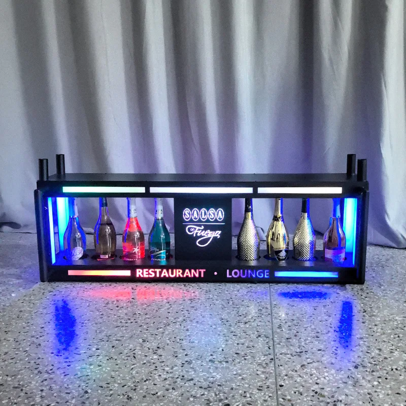 Bar luminous bar champagne king wine rack, foreign brings out the atmosphere of 8 wine racks