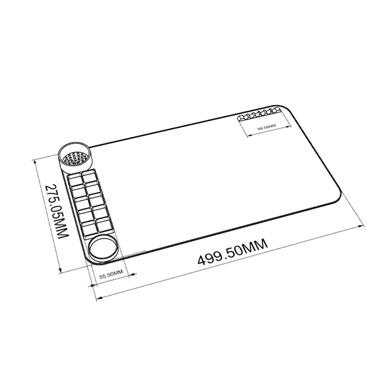 2-Pack Of Silicone Graffiti Painting Pads Clear Tracing Coloring Book Craft Pad Art Pad Color Palette Durable (Green)