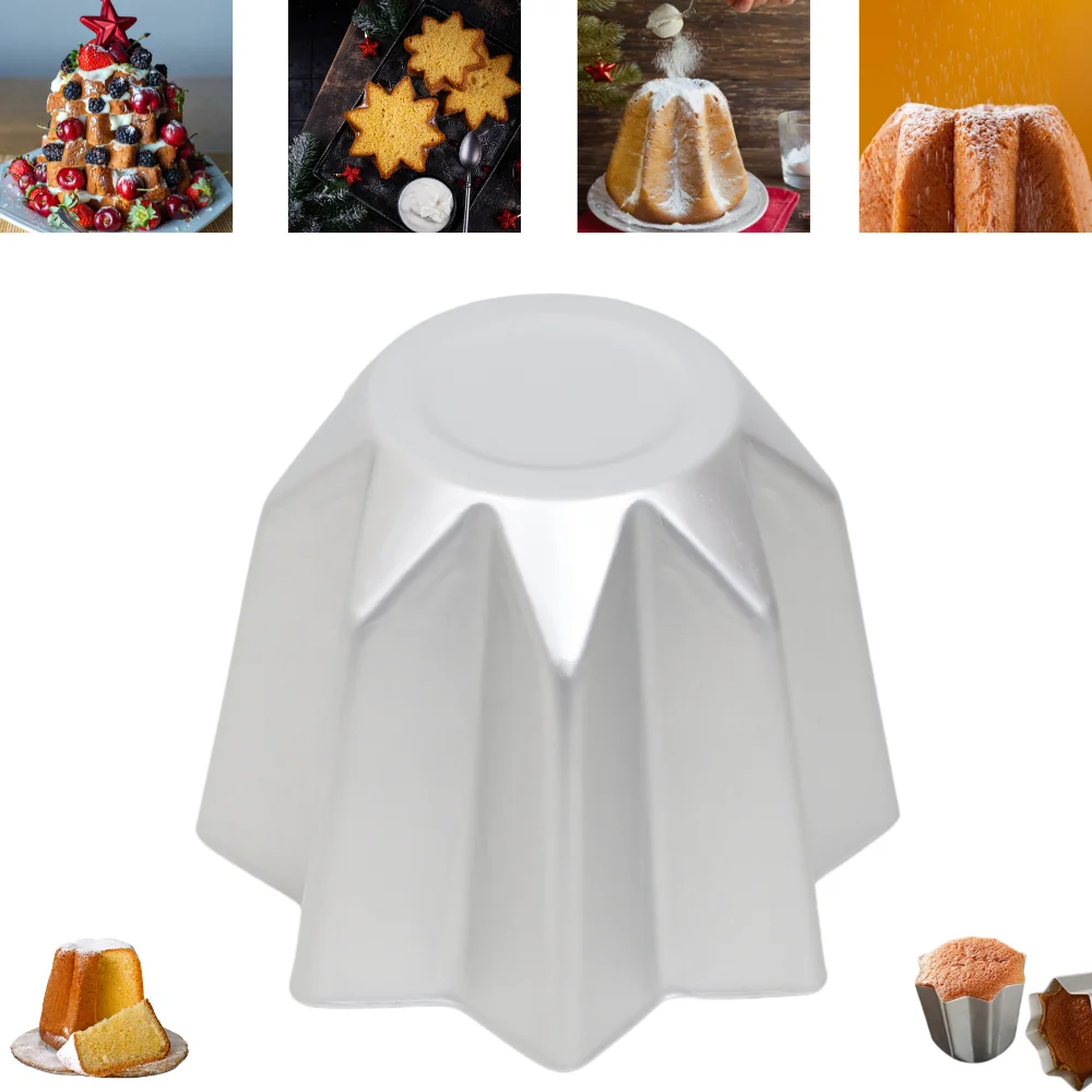 Pandoro Mold Octagonal Baking Pan Moulds Pandoro Cake Mold Mousse Cheese Cake Mold Deep Octagonal Cake Mould Baking Molds Muffin