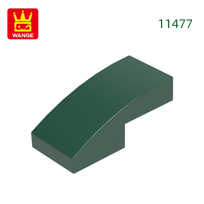 Wange 310 stks/partij 11477 Helling Gebogen 2x1x2/3 Blok Moc Kleur Accessoires Compatibel met Baksteen DIY kinderen Speelgoed Montage Onderdelen