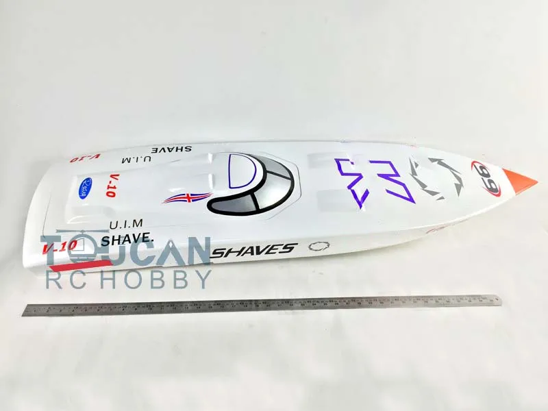 DTRC Toucanhobby G26IP1 26CC White Prepainted Gasoline KIT RC Boat Hull Only for Advanced Player