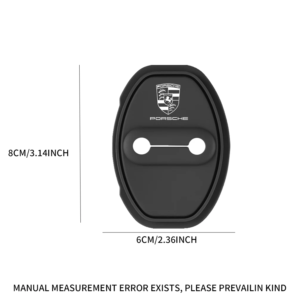 Cubierta protectora para cerradura de puerta de coche, pegatina para 928 Porsche Boxster Cayenne Panamera Carrera-GT 918-Spyder 968, 2/4 piezas