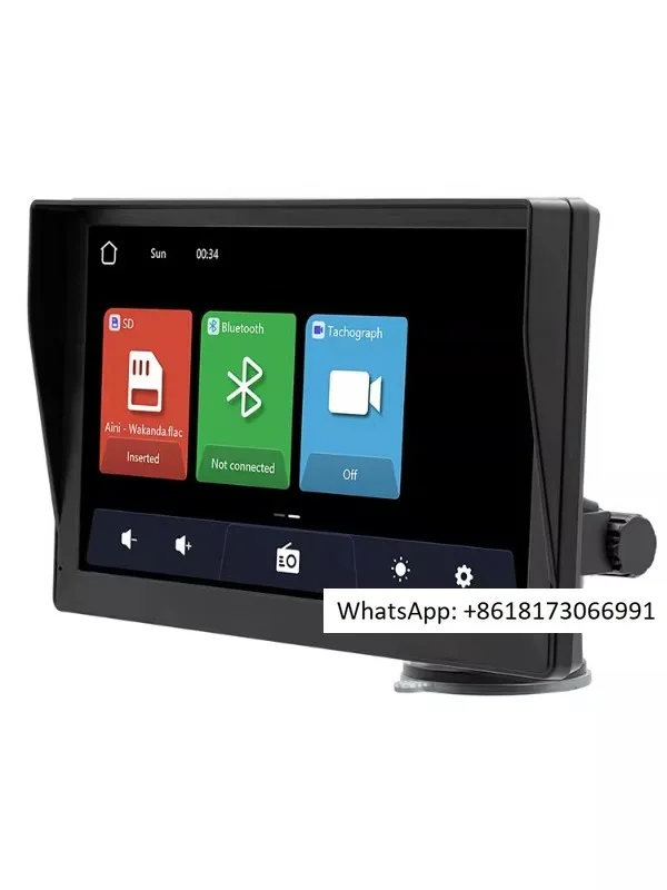 9-inch portable car Bluetooth MP5 player, car driving recorder, reverse image, wireless carplay