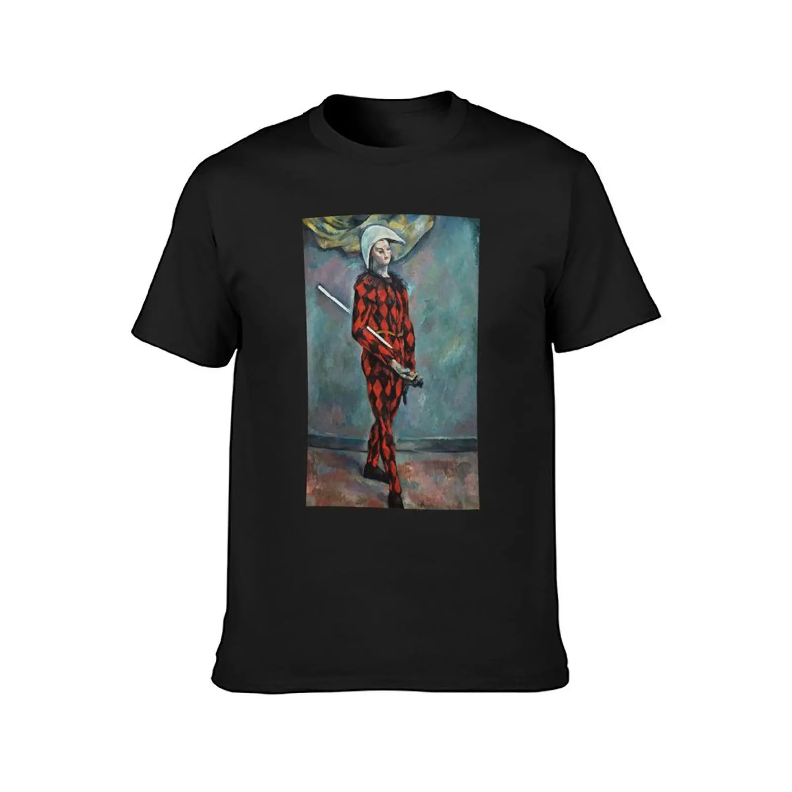 HD Harlequin, by Paul Cezanne 1888–90 HIGH DEFINITION T-Shirt hippie clothes boys animal print heavy weight t shirts for men