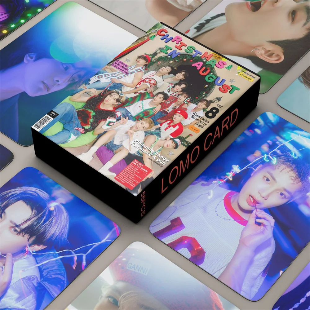 55pcs KPOP THEBOYZ Photocard Albums PHANTASY Lomo Card Photo Postcard Collectible Card for Fans Gift