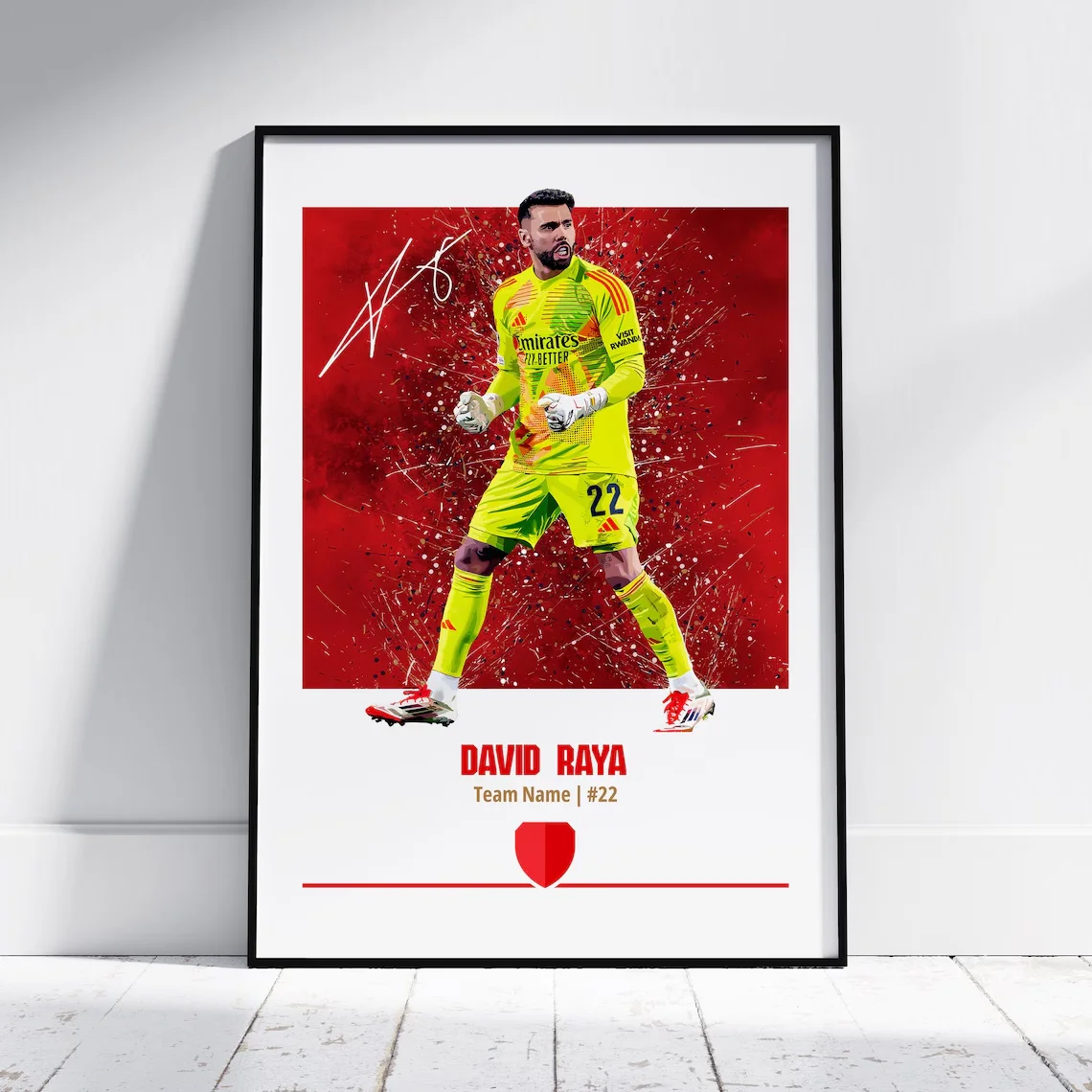 Eberechi Eze Arsenal Fan Wall Art -Ideal for Arsenal Supporters, Football Enthusiasts, or Anyone Who Loves Sporty, Motivational image 6