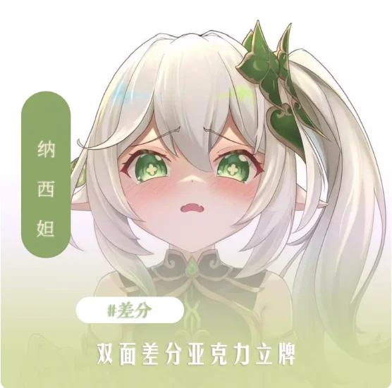 Japanese Anime Genshin Impact Nahida Acrylic Stand Figure Model Plate Cosplay Collection Desktop Decor Gifts New CYKLW