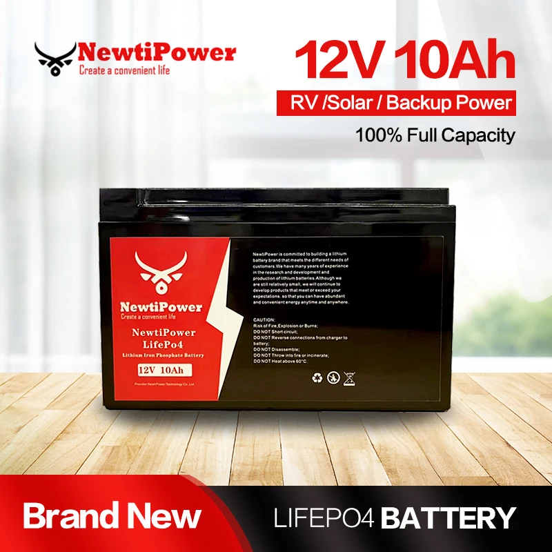 12V 10Ah LiFePO4 Battery Pack Lithium Ion Battery 4S1P Built-in BMS Rechargeable Batteries For Cars Boats Tools Provide Power