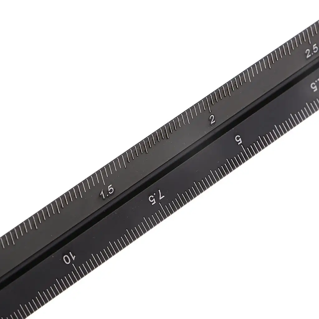 2x-metric-triangular-engineer-scale-ruler-professional-grade-solid-aluminum-15cm-30cm