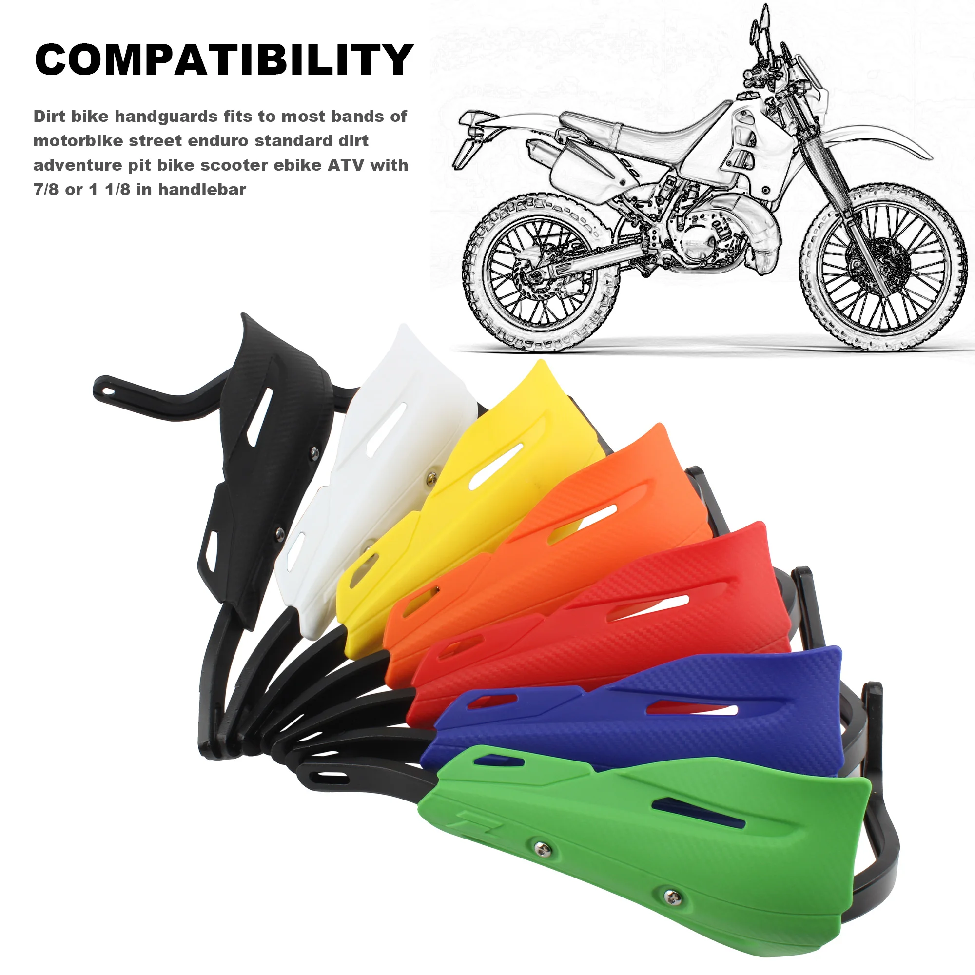 

Motorcycle Handguard Protector For KTM EXC SXF KLX KXF YZ YZF WRF MX 22 28mm Hand Protection Hand Guard Motocross ATV Dirt Bike