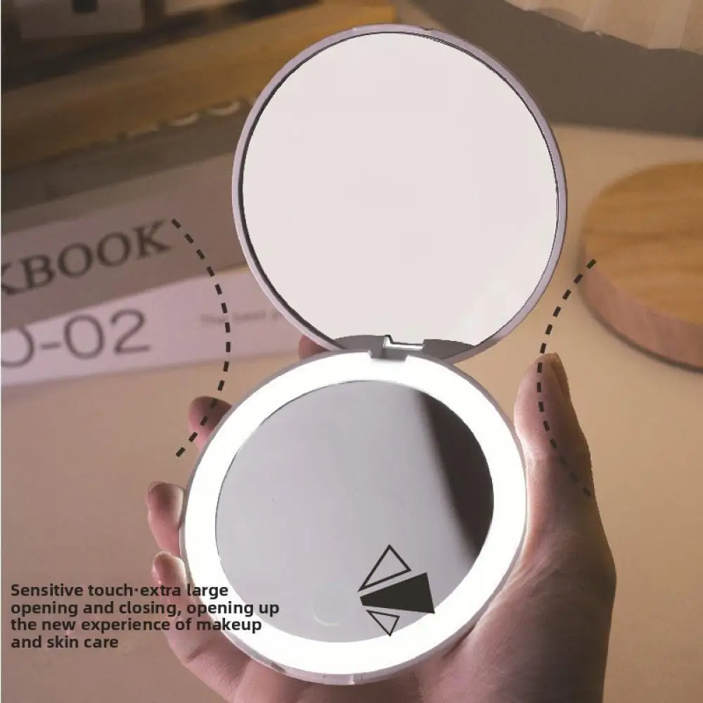 

Miffy Led Makeup Mirror Cute Cartoon Anime Portable Creative Simple Intelligent Fill Light Kawaii Led Beauty Mirror Girl Gift