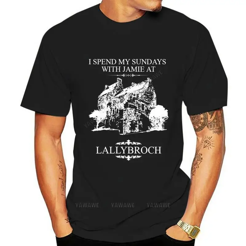 Mens t shirts vintage style short sleeve Outlander Sundays at llybroch camiseta para mujer male black tops unisex tee-shirt