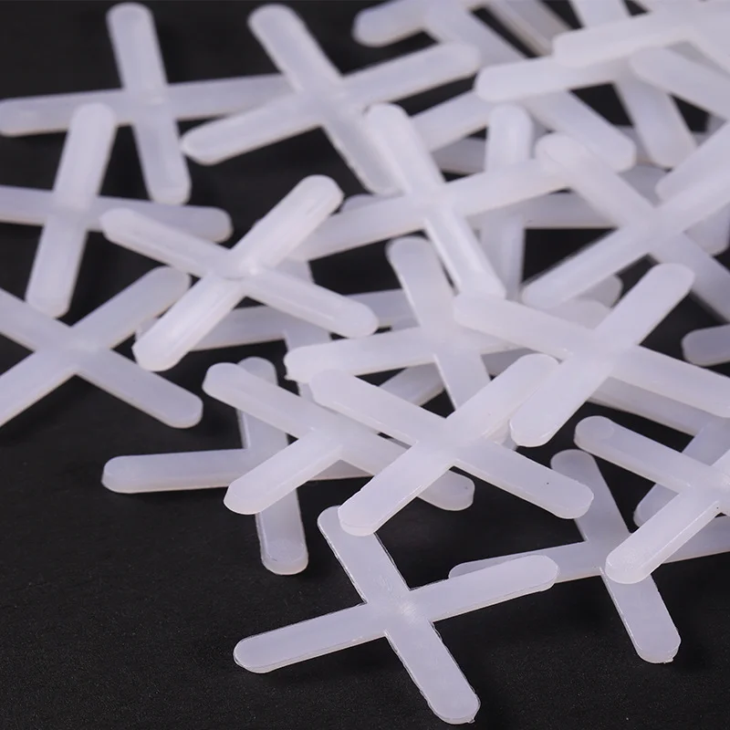 

100pcs Decoration Tool Ceramic Tiler Spacer Cross Plastic Tile Plumber Reuseable Leveling System Construction