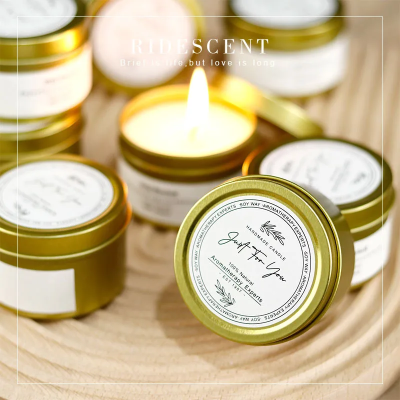

Scented Candle Ins Tin Scented Candle Creative Jar Soy Wax. Niche Fragrance Gift. Home Fragrance Gift, Sleep Aid Aromatherapy