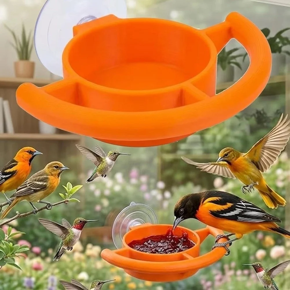 update. Suction Cup Bird Feeder Window Holder Multifunctional Pet Supplies Bird Feeder Bowl Window-Mounted Feeder Shelf