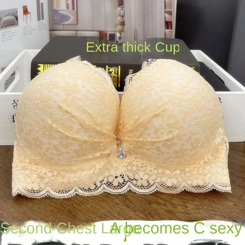 Extra Thick and Extra Thick Bra for Women with a 9cm Small Chest and a Flat Chest Artifact for Women with a 10cm Extra Thick