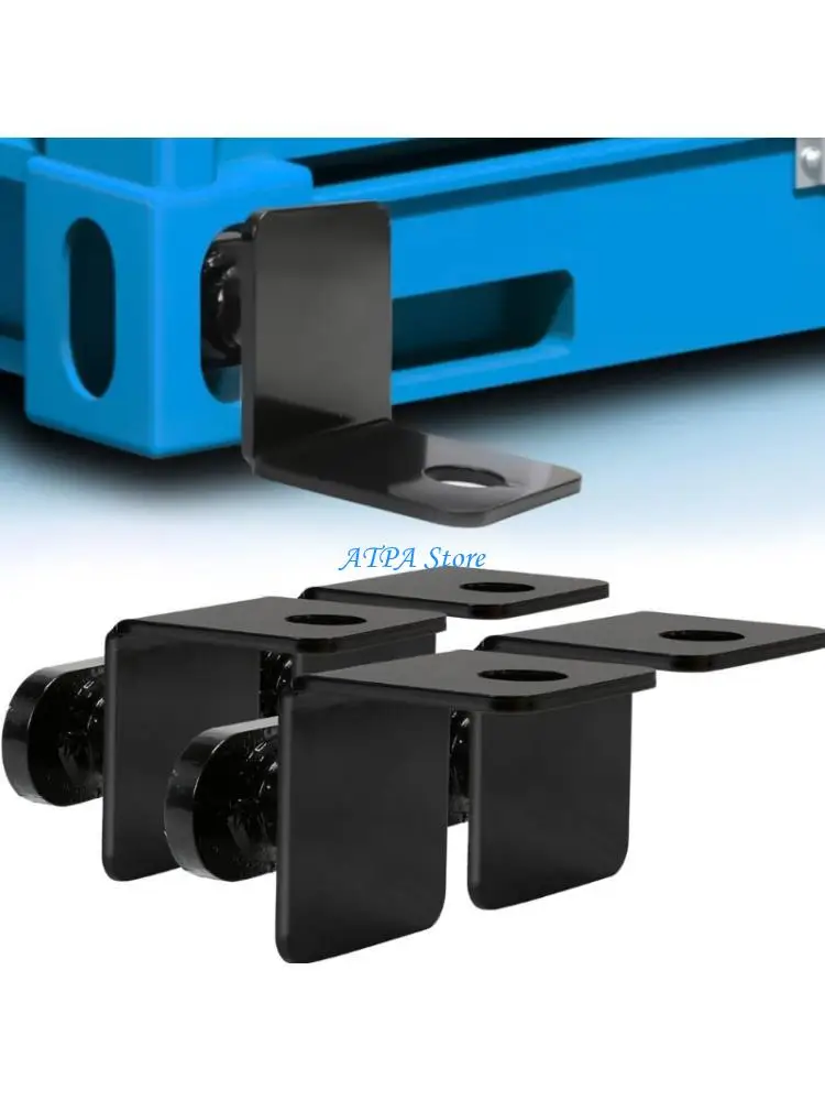 U13C 4Pcs Premium Shipping Container Anchors with Tie Straps and Side Locks Simple Assembly Rust Resistant Design