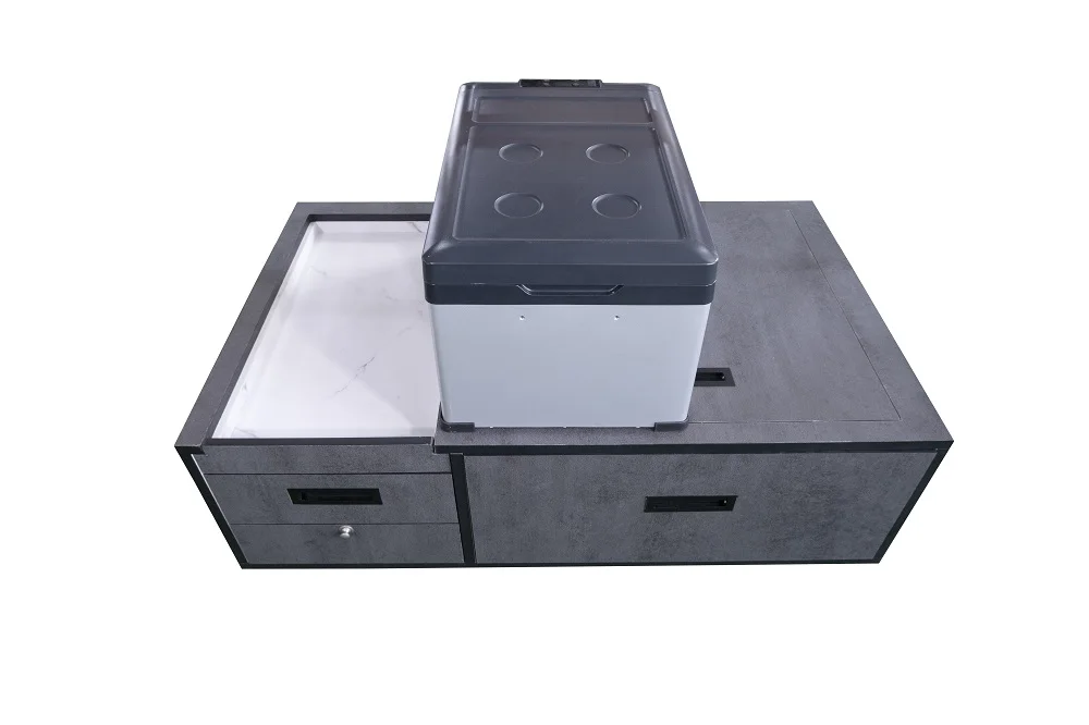 Multi Function Camping Box Storage Cabinet Trunk Kitchen Sleeping Bed SUV MPV RV Caravan Camper Van Steel Lightweight Wood Car