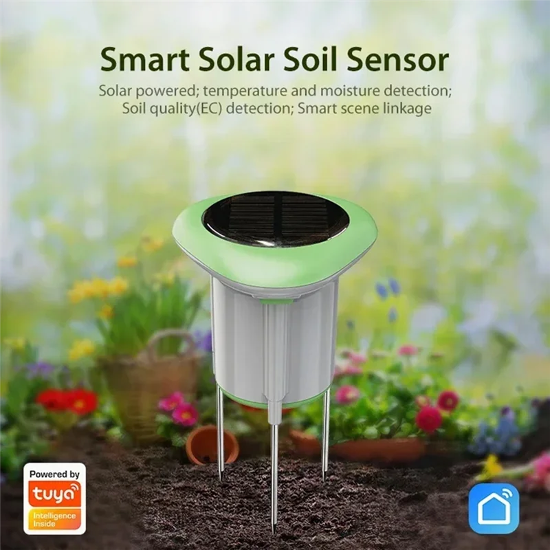 【CLEARANCE】Tuya Smart Soil Sensor Solar Power Temperature Moisture Sensor Soil Qualities Detection Sensor