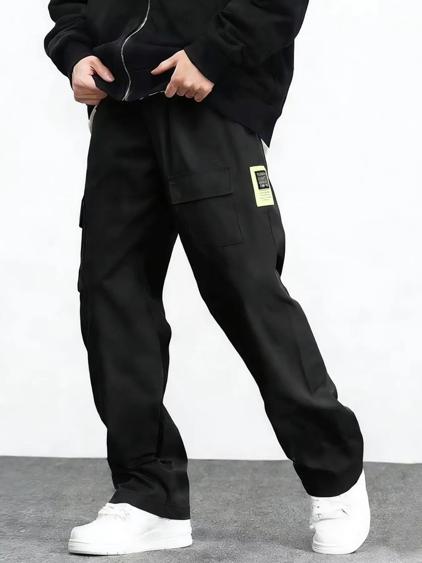 Men's Straight Leg Workwear Pants Multi-Pocket Casual Trousers Comfortable Durable for Daily Wear