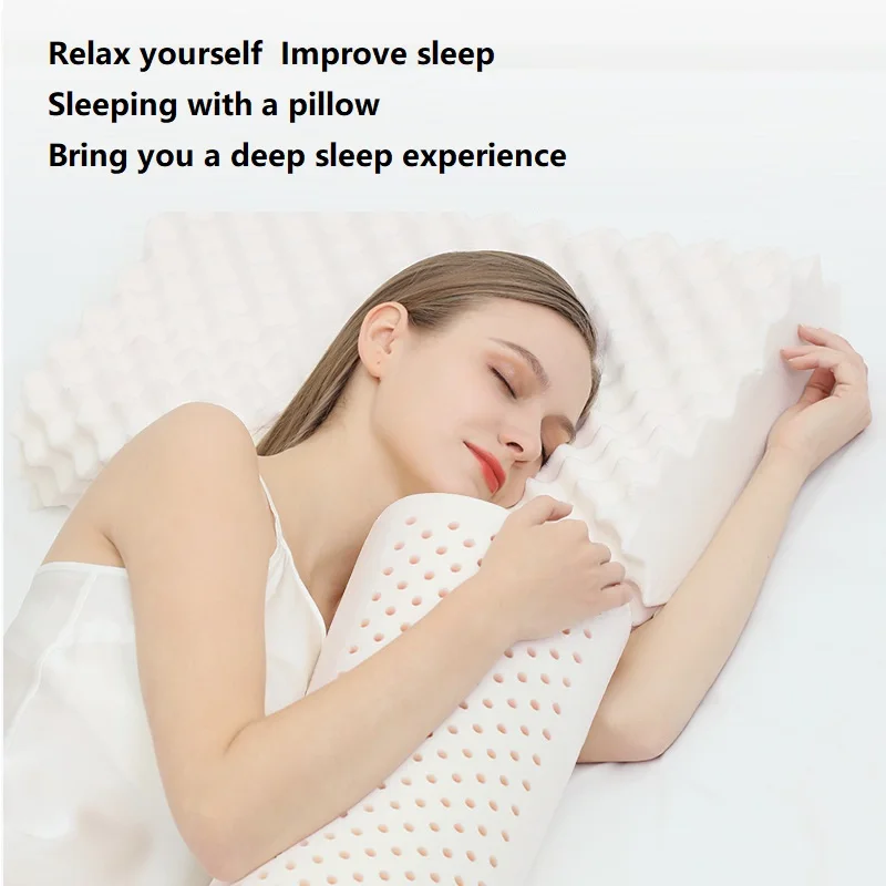 Simple latex leg pillow side sleeping leg clamping pillow long cylinder Strip Pillow Deep sleep assist