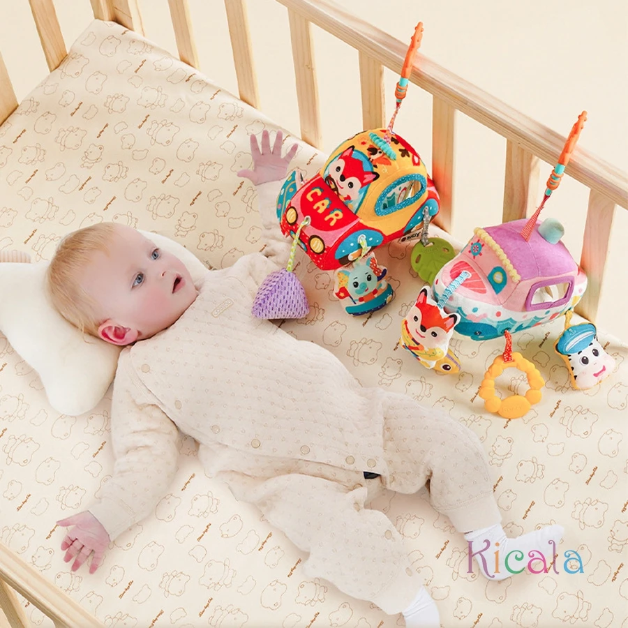 Passeggino Appeso Giocattoli Auto Appeso Campanelli Eolici Lenitivo Letto Appeso Campane Giocattoli Seggiolino di Sicurezza 0-6-12 Mesi Passeggino Giocattoli