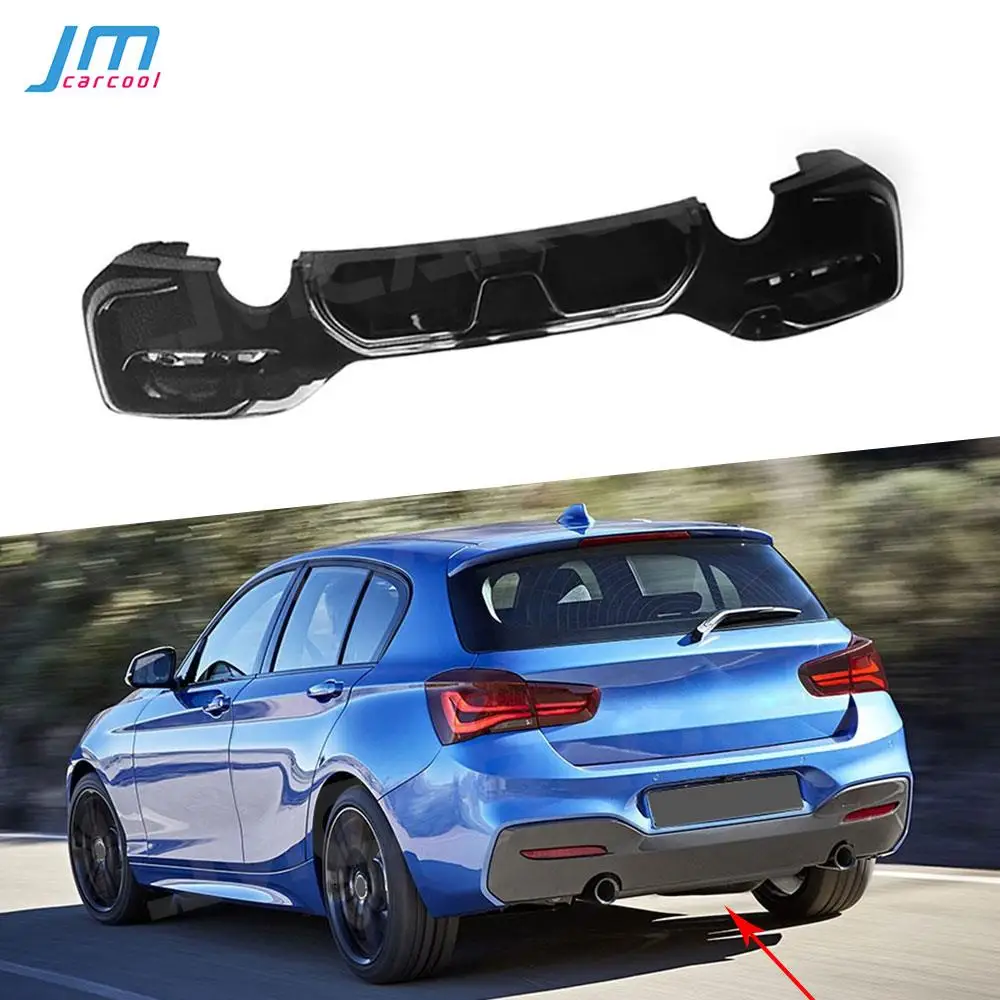 ABS Rear Bumper Diffuser Lip For BMW 1 Series F20 M Sport M135i M140i 2015-2018 O-O/ OO-OO Rear Lip Spoiler Car Accessories