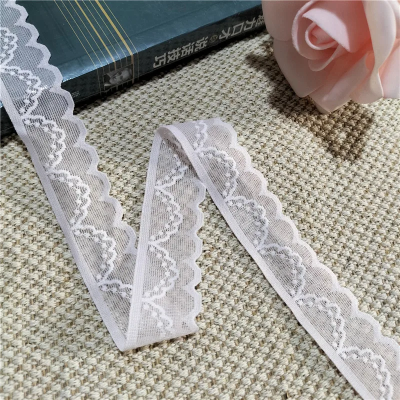 LS1176-1 Pink 2.2CM Smooth Lace Small Lace Clothing Splicing Sewing Accessories