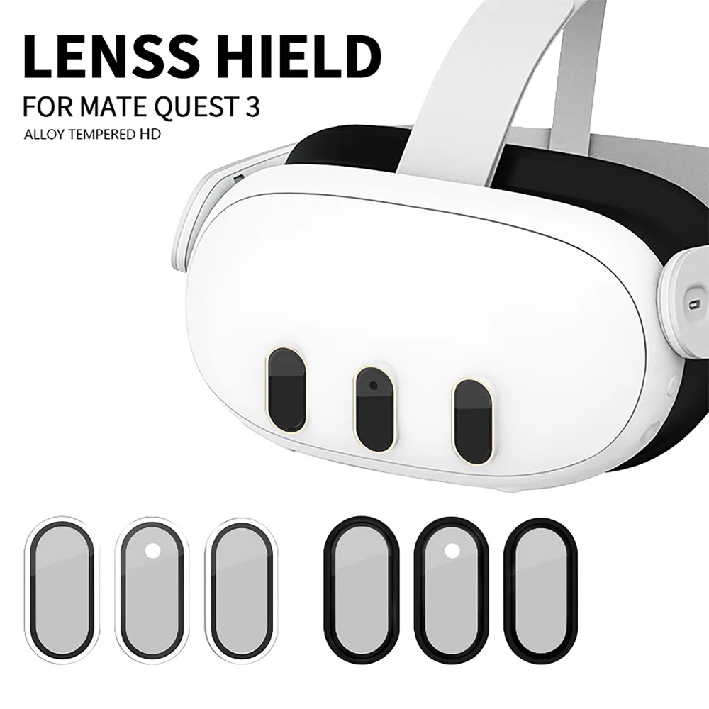 

3Pcs Lens Shield for Meta Quest 3 Accessory Camera Lens Protector High Definition Lens Protective Film Anti-Scratch Bubble-Free