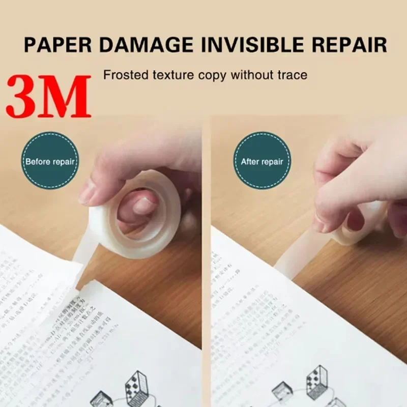 3M Transparent Invisible Tape Easy To Tear Test Adhesives Copy Without Trace Sealers  Waterproof Self-adhesive Sealing Tapes