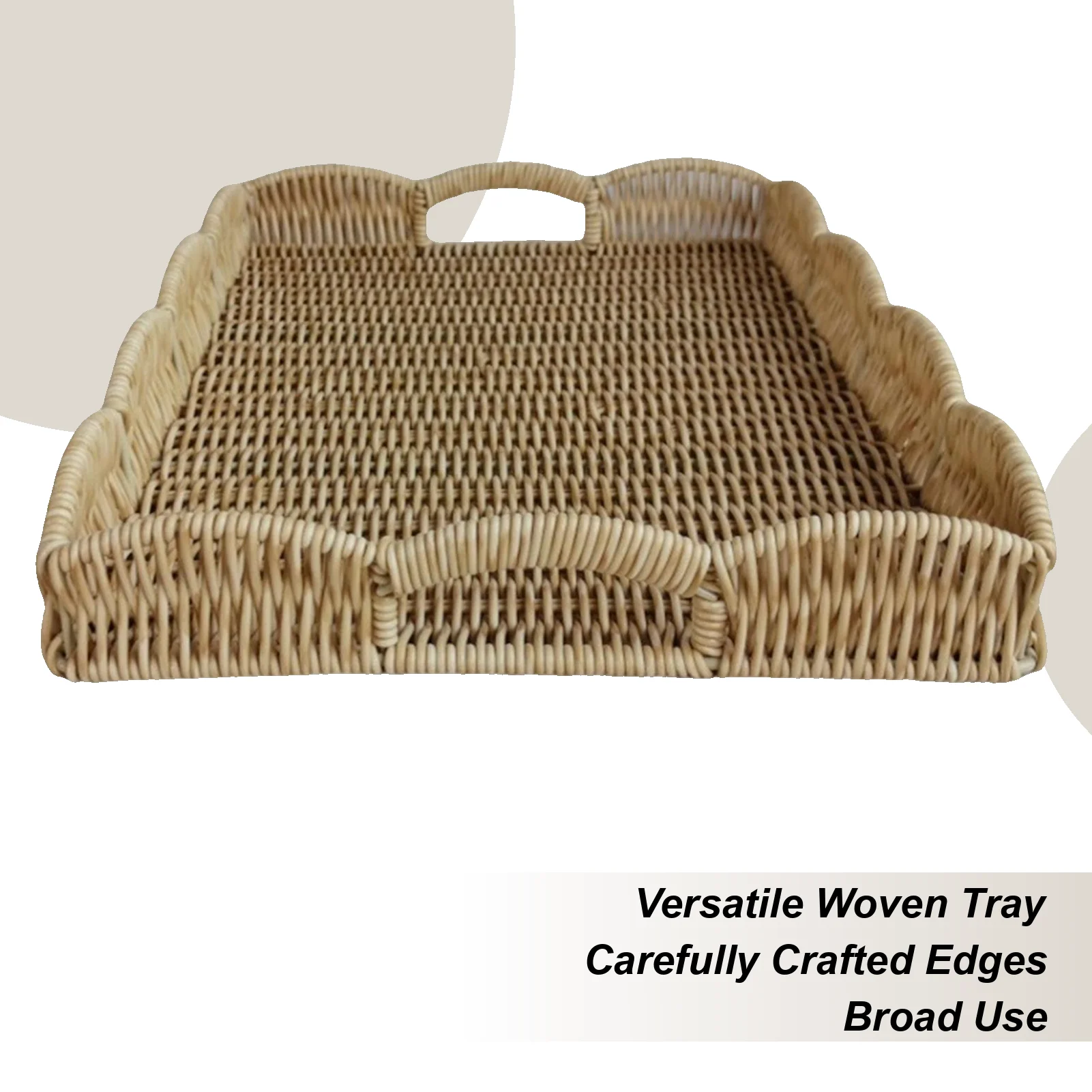 

Тканый поднос для еды, имитация ротанга, украшение для кухни, домашний декор, корзина для хранения книг с дистанционным управлением, завтрак, гостиная