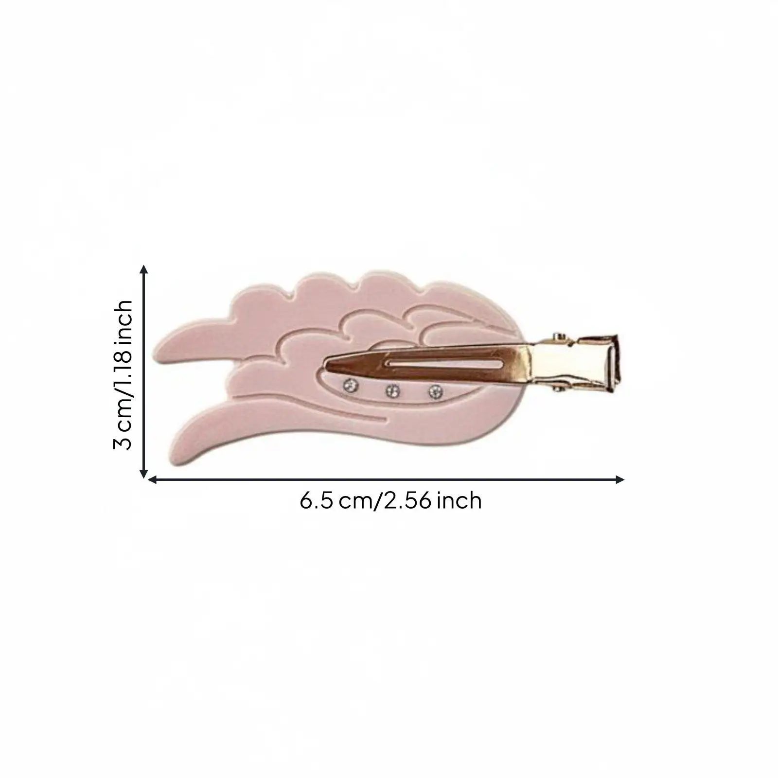 Angel Wing Barrette No-Wrinkle Angel Wing Hair Clip Cute Design Winged Hair Pin for Teenagers, Cosplayers, Makeup Application,