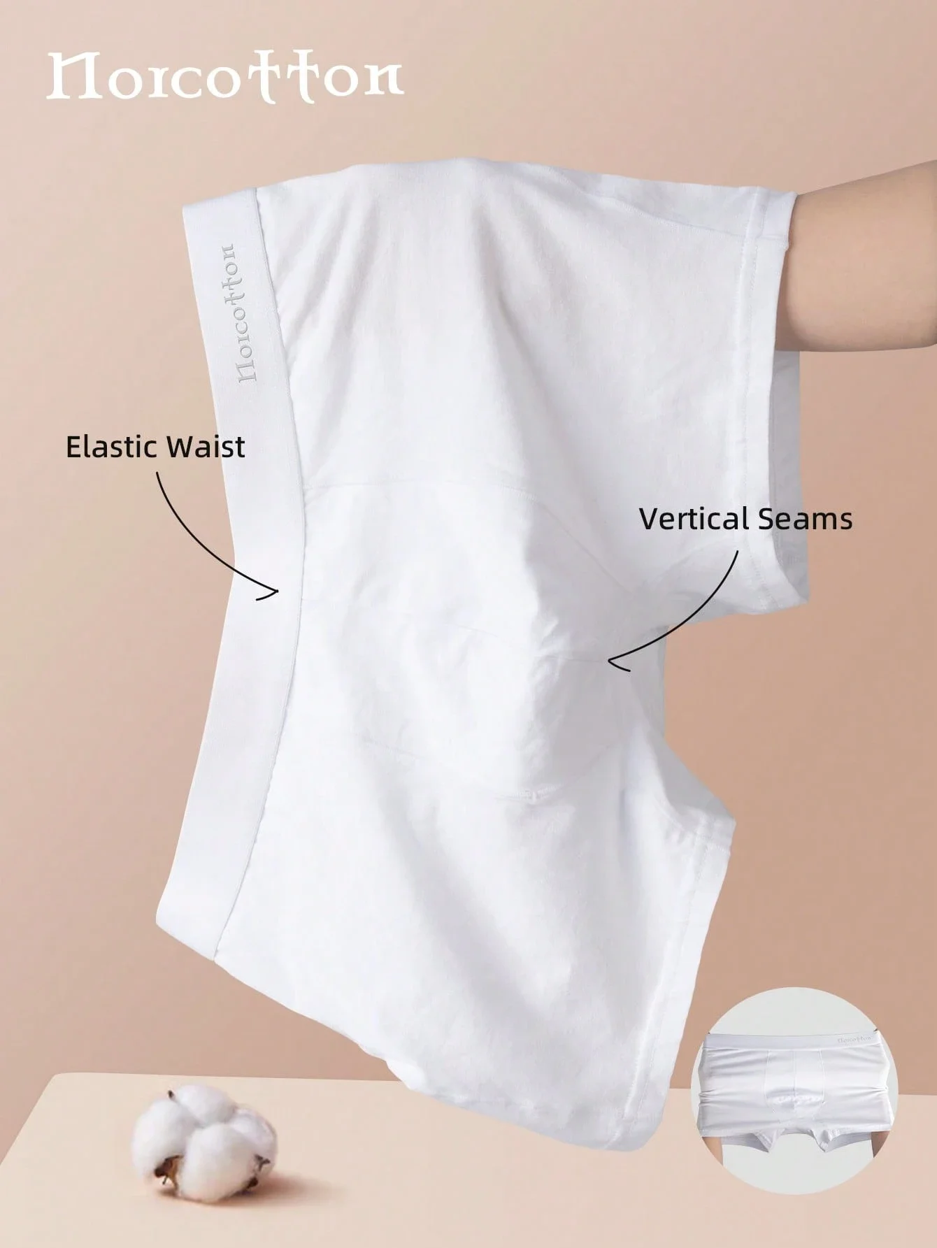 

Мужские белые хлопковые трусы-боксеры, 2 шт., мягкие, дышащие, комфортные