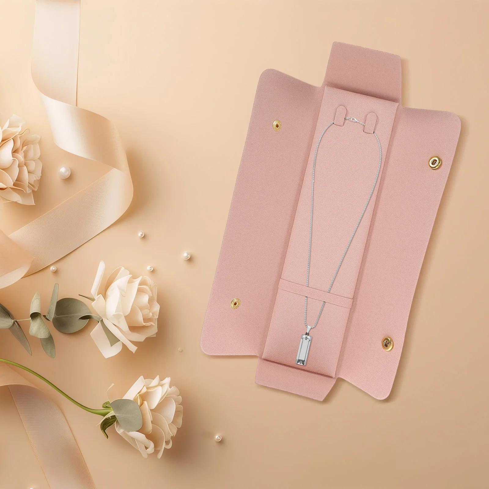 

Jewelry Pouch for Necklaces and Pendants Cloth Travel Organizer Storage Bag Portable Jewelry Shipping Supplies