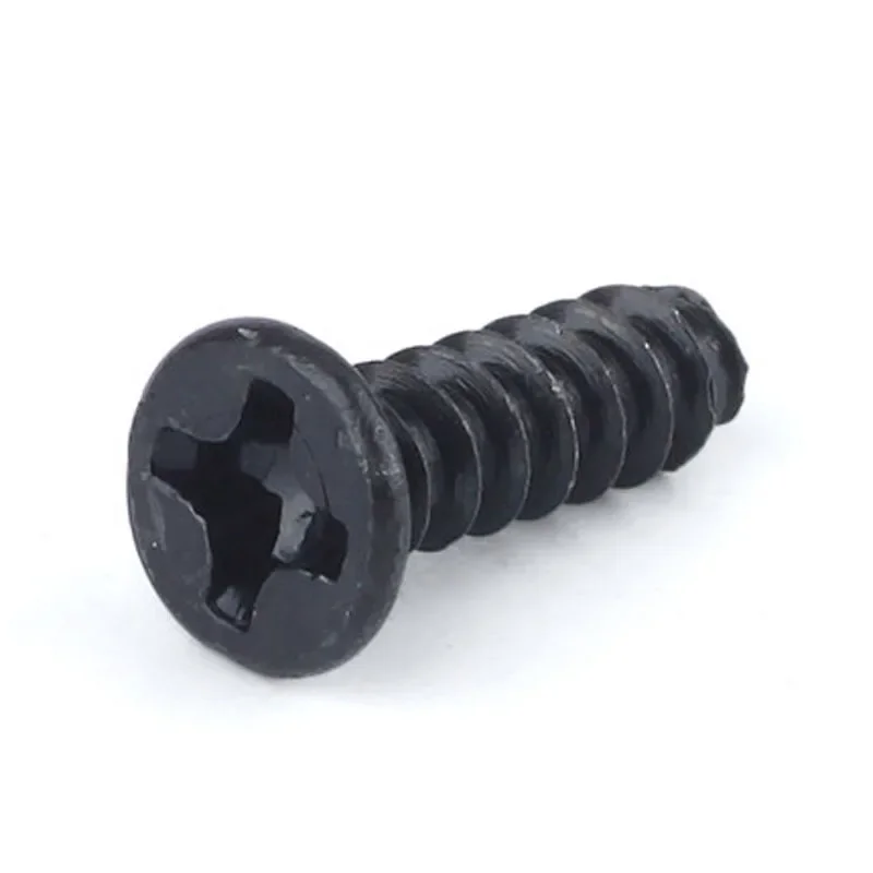 1Best 50pcs M1.5x4mm Countersunk head Cross screw Flats heads Phillips bolt Flat tail self tapping screws Carbon steel black