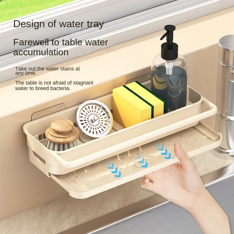For cloth storage rack,sink drainage cloth,dishwashing cloth storage,wall-mount Kitchen and bathroom spoon and chopsticks bucket