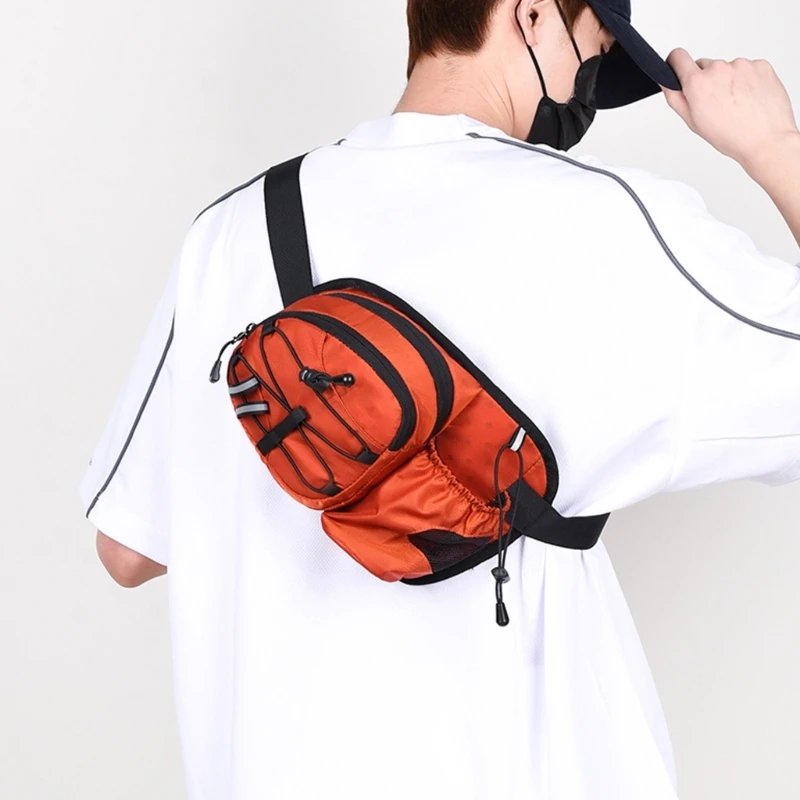 

Large Capacity Exercise Waist Pack Drink Container Holder Bag Breathable Polyester For Gym Hiking Outdoor Sports 24BD