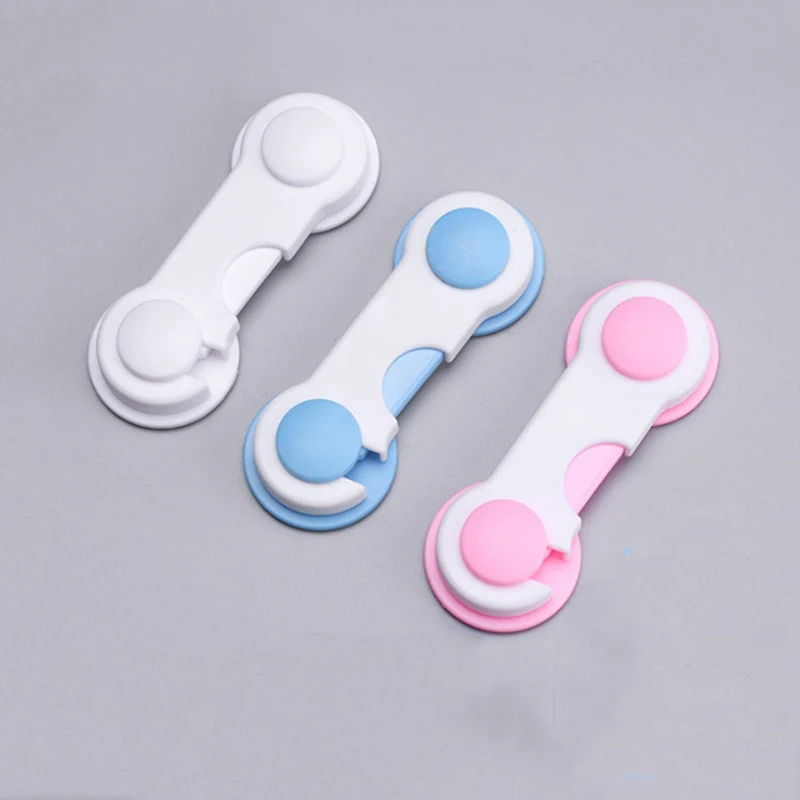 Childproof Door Lock Latch, Home Wardrobe Safety Latch, Plastic Fixed Drawer Latch, No-Drill Safety Lock