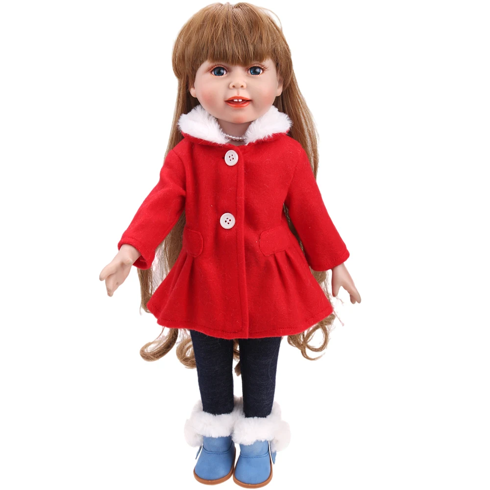 Set di Vestiti in Morbida Lana per Bambole da 18 Pollici + Pantaloni per Bambole Americane e Generazione 43-45 cm, Giocattoli per Bambini