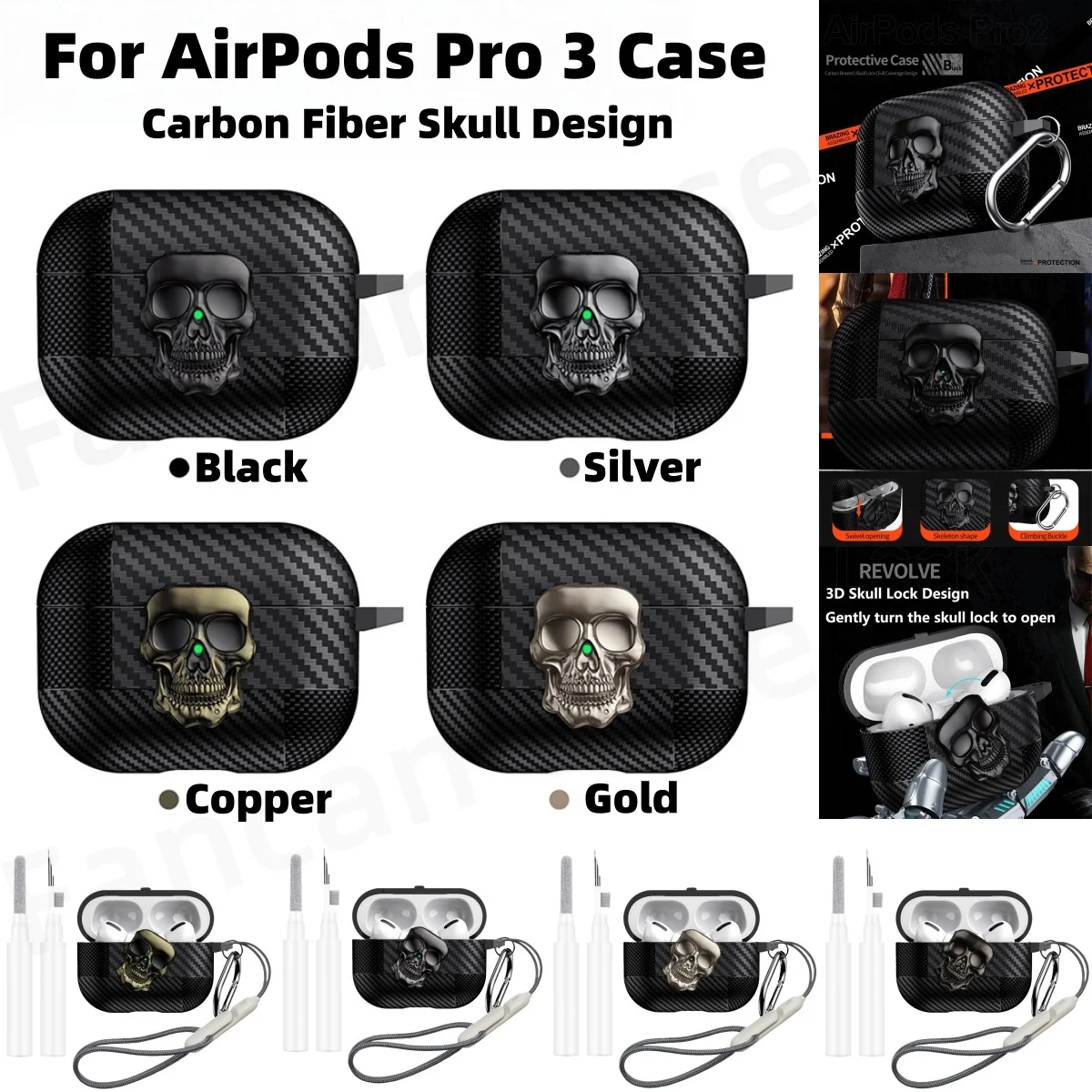 3D Skull Case For A…